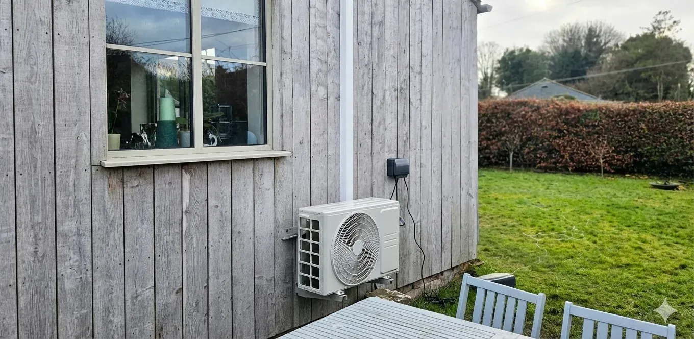 Residential air conditioning installation